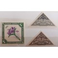 Costa Rica - 1937 Philatelic exposition (2 Unused Hinged) and 1938 Flora (1 Unused Hinged) stamps