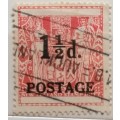 New Zealand - 1950 - Overprint 1 1/2d - 1 Used Hinged stamp