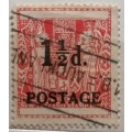New Zealand - 1950 - Overprint 1 1/2d - 1 Used Hinged stamp