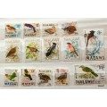 Malawi - Theme: Birds - 14 Used (some Hinged) stamps