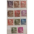 Denmark - 1948-50 - Frederik IX - 11 Used stamps