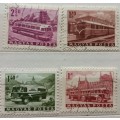 Hungary - 1963 - Transport - 4 Used Hinged stamps