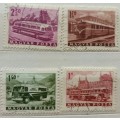 Hungary - 1963 - Transport - 4 Used Hinged stamps