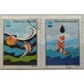 Hungary - 1975 - Environment, Ocean Pollution - 2 Cancelled Hinged stamps