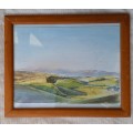 Framed Watercolour Landscape by M Swindell