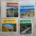New Zealand 1985 Scenic Issue Bridges Set of 4 Unused Hinged stamps