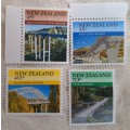 New Zealand 1985 Scenic Issue Bridges Set of 4 Unused Hinged stamps