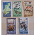 New Zealand 1978 Sea Resources Set of 5 Unused Hinged stamps