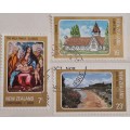 New Zealand 1978 Christmas Set of 3 Used stamps