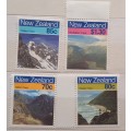 New Zealand 1988 Scenic Walkways Set of 4 Unused Hinged Stamps