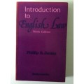 Introduction to English Law, Ninth Edition, Phillip S James, 1976