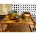 Huge Joblot of Brass Planters, Ash Trays and Ornaments