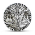 2019 Constellation Relief Commemorative Libra Bronze Plated Token Coin