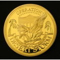 American Eagle Five Army Badge Gold Plated Coin Token