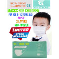 GREATCHI Kiddies Size Protective Disposable Face Mask 3PLY 50pcs (DELIVERY DURING LOCK-DOWN)