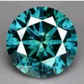 100 % Natural Loose Fancy Intense Turquoise Blue SI Diamond: 0.68ct