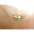 Matching Pair of 0.37ct EACH (0.74ct) Fancy Yellow Round Cut 100% Natural Diamonds! R39500