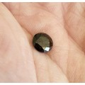 100% Natural Fancy Black Round Cut Diamond  : 0.87ct