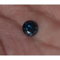 100% Natural Fancy Vivid Midnight Blue Round Cut Diamond  : 0.70ct