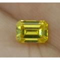Stunner! IGL Certified Natural Loose Emerald Cut FANCY CANARY YELLOW Diamond: 0.58ct  VVS2 ! R77 000