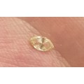 Stunner! Natural Loose Marquise Cut FANCY Greenish Yellow Diamond: 0.14ct  VVS1