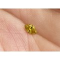 Stunner! Natural Loose Marquise Cut FANCY CANARY YELLOW Diamond: 0.20ct  VVS1