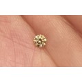 Stunner! Natural Loose Round Cut Fancy Champagne Diamond: 0.14ct  VVS1