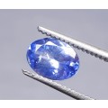 Lab Guarantee | Oval | 0.98ct | Natural Untreated Earth mined Intense blue-Violet Tanzanite