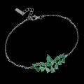 3.00ct Natural Mined Vivid Green Colombian Emerald Gemstone Bracelet