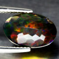 1.78ct | Natural Earth Mined Cosmic Vivid Colour-Play Black Opal | 13x8mm