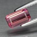 1.02ct Natural Mined Orangy-Pink Mozambican Tourmaline | Emerald Cut | Eye Clean
