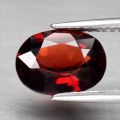 2.38ct Natural Mined Orangy-Red Madagascan Garnet | Oval Cut | Eye Clean