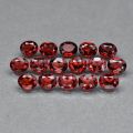 lot of 7.39cts | 16 Pieces Natural Mined Red Garnets Mozambique  | Oval Cut | 5x4mm each