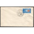 RSA-1965-Private Cover- Variety- Gash below date  Cancel- Postmark- Post mark.