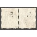 England 1955 SG554 1/- Pair- Used- Cancel- Postmark- Post Mark `Wildings`