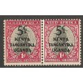 Kenya, Uganda Tanganyika 1941 Overprints Mounted Mint SG151+152