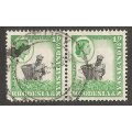 Rhodesia&Nyasaland ½d- Pair- Used - Cancel - Postmark