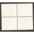 Southern Rhodesia ½ d - Block of 4 Stamps- Used - Slogan `Increase your interest in PO Savings bank`