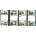 St. Lucia 1984 Historic Buildings MNH Gutter pairs