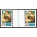 St. Lucia 1983 Christmas MNH Gutter