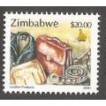 Zimbabwe- 2000 - Leather Products- $20.00- MNH- Thematic- Leather Products