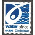 Zimbabwe- Water Africa- $4200- MNH- Thematic- Water- Variety- Shifted Blue