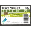 Telkom Phonecard- R20-  Vintage- Collectable- Sold As Is