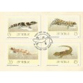 Zimbabwe- Geckos of Zimbabwe- 1989- FDC- Used- Cancel- Post Mark- Postmark