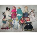Dolls of The World 10 x broken dolls. Missing or broken limbs