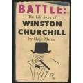 Battle: The life story of Winston Churchill 152 pages -- Damaged Dust Jacket