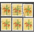 Republic of South Africa Grouping of 2nd Definitive 2c Postmarks / Cancel