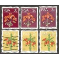 Republic of South Africa Grouping of  2nd Definitive Mixed Values Postmarks / Cancel