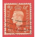 England King Georve VI SG465 WMK INV - Used- Cancel- Postmark- Post Mark-Thematic