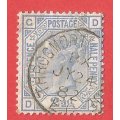 England- Used Queen Victoria SG157 Plate 22- Cancel- Postmark- Post Mark-Thematic